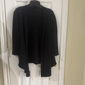 Torrid Black Open-Front Cardigan